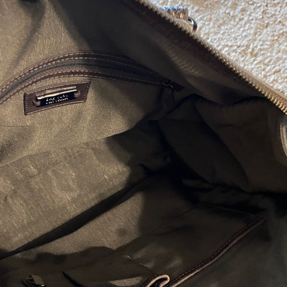 Badgley Mischka Python Pattern Tote - Brown and G… - image 5